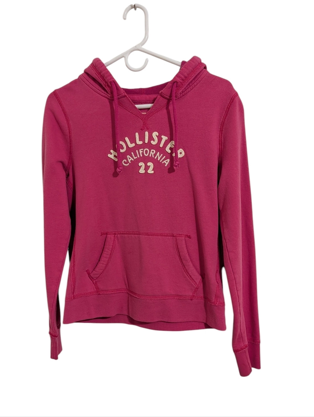 Hollister Pink Hooded Pullover Hoodie 2010s
